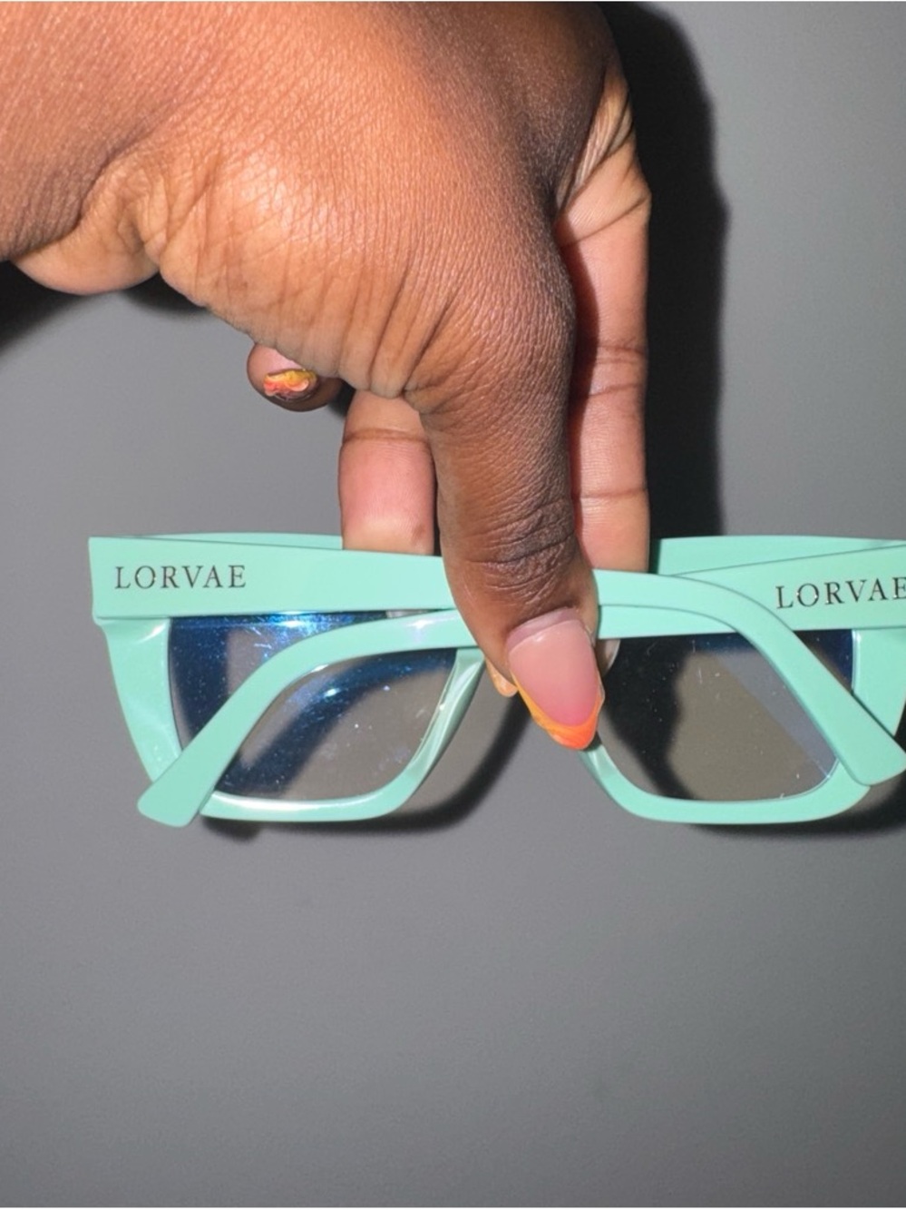 Mint Green Rectangular Fashion Sunglasses